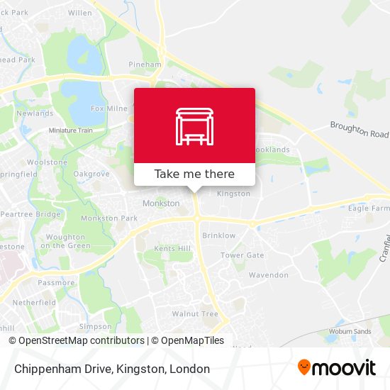Chippenham Drive, Kingston map
