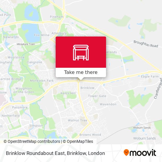 Brinklow Roundabout East, Brinklow map