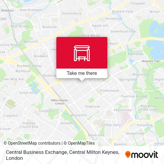 Central Business Exchange, Central Milton Keynes map