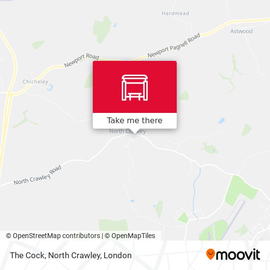 The Cock, North Crawley map