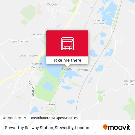 Stewartby Railway Station, Stewartby map