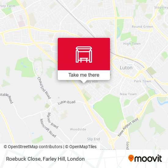 Roebuck Close, Farley Hill map