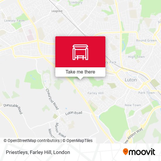 Priestleys, Farley Hill map