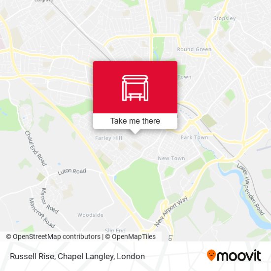 Russell Rise, Chapel Langley map