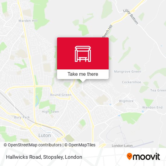 Hallwicks Road, Stopsley map