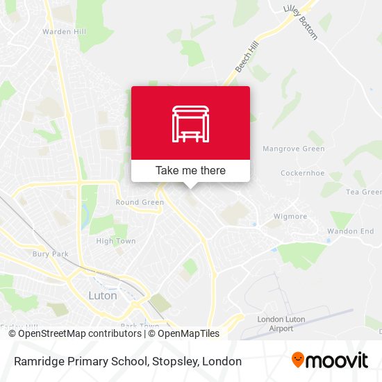 Ramridge Primary School, Stopsley map