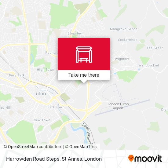 Harrowden Road Steps, St Annes map