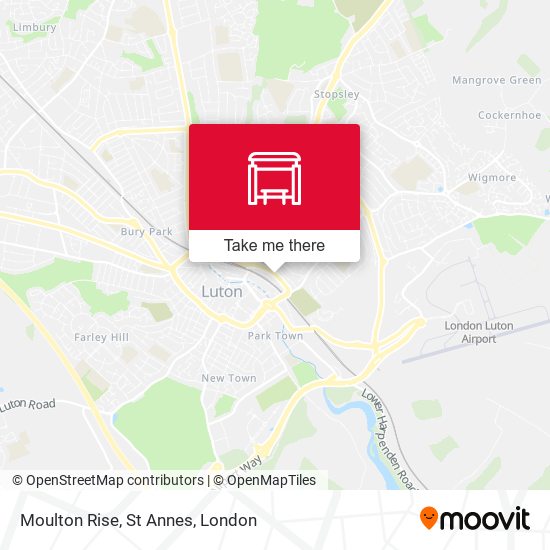 Moulton Rise, St Annes map