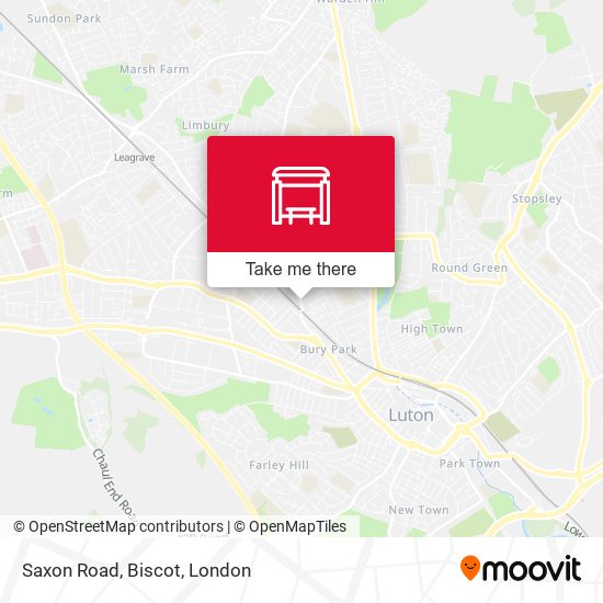 Saxon Road, Biscot map