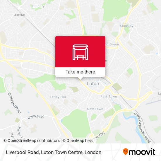 Liverpool Road, Luton Town Centre map