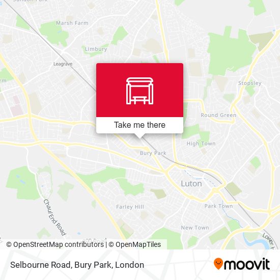 Selbourne Road, Bury Park map