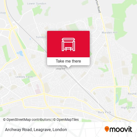 Archway Road, Leagrave map