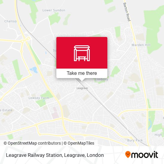 Leagrave Railway Station, Leagrave map