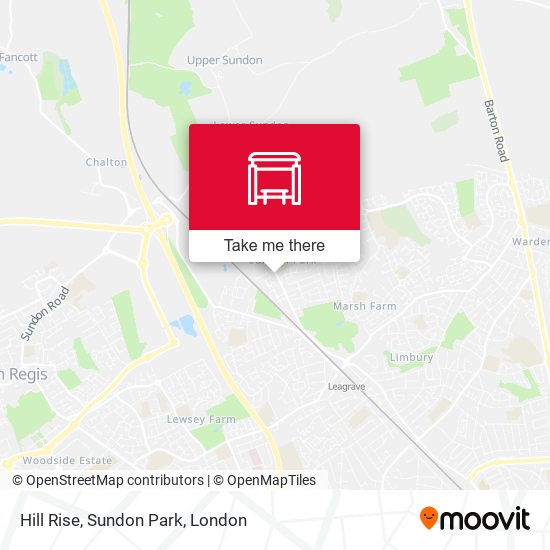Hill Rise, Sundon Park map