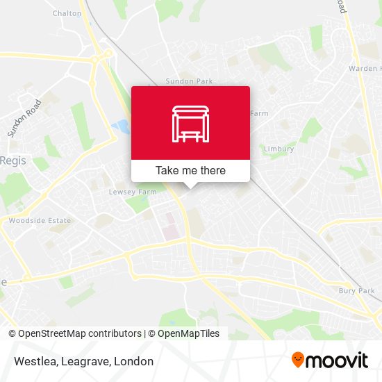 Westlea, Leagrave map