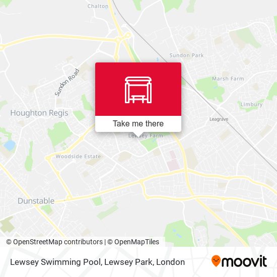 Lewsey Swimming Pool, Lewsey Park map
