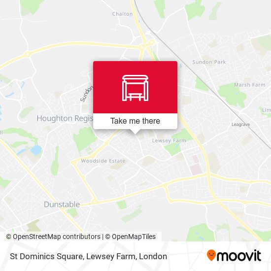 St Dominics Square, Lewsey Farm map