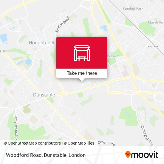 Woodford Road, Dunstable map