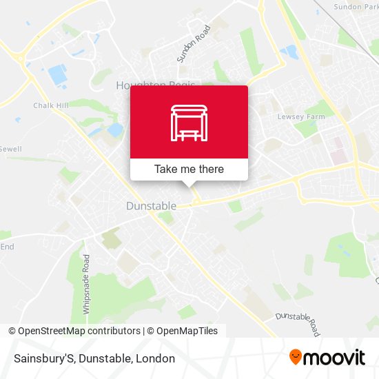 Sainsbury'S, Dunstable map