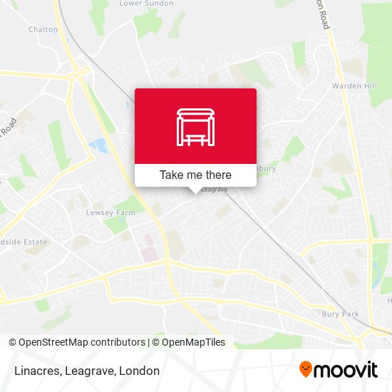 Linacres, Leagrave map