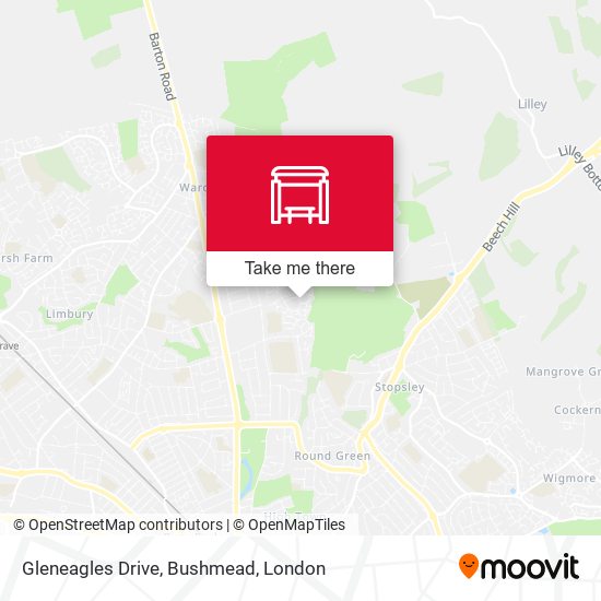 Gleneagles Drive, Bushmead map