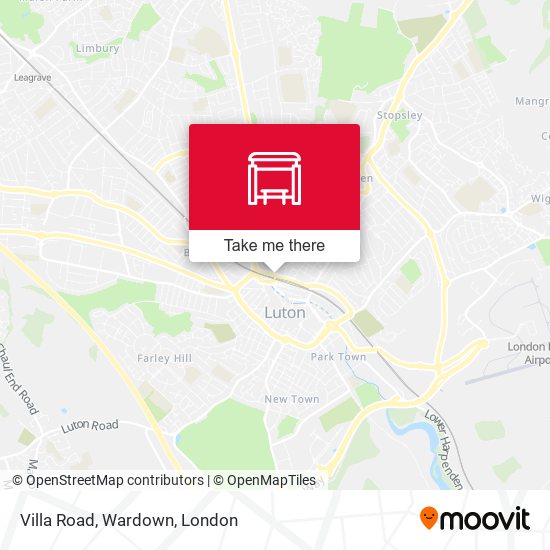 Villa Road, Wardown map