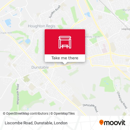 Liscombe Road, Dunstable map