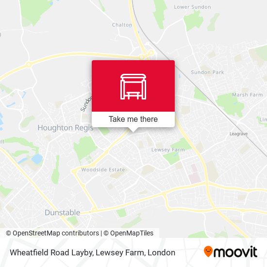Wheatfield Road Layby, Lewsey Farm map