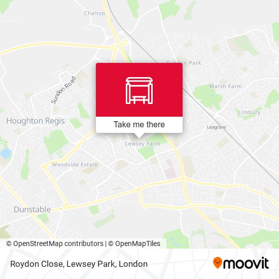 Roydon Close, Lewsey Park map