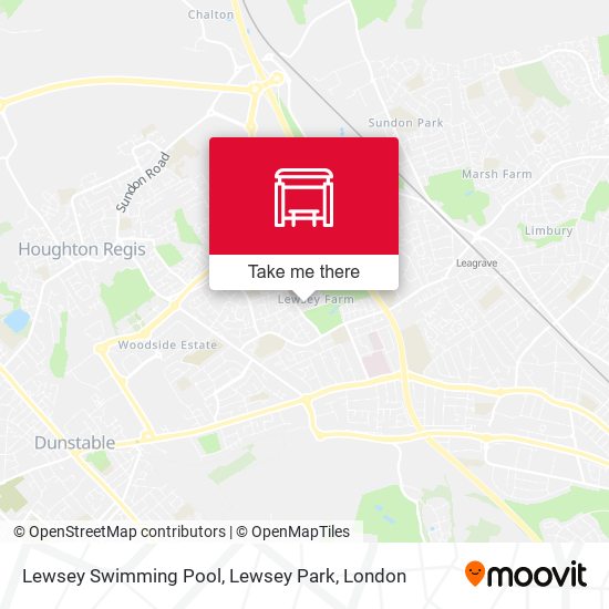 Lewsey Swimming Pool, Lewsey Park map