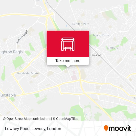 Lewsey Road, Lewsey map