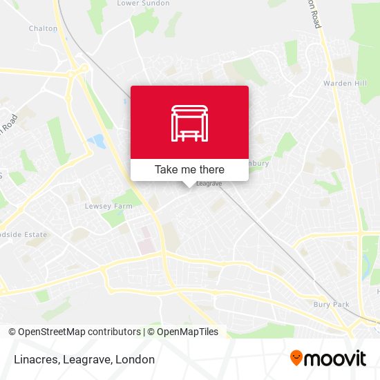 Linacres, Leagrave map