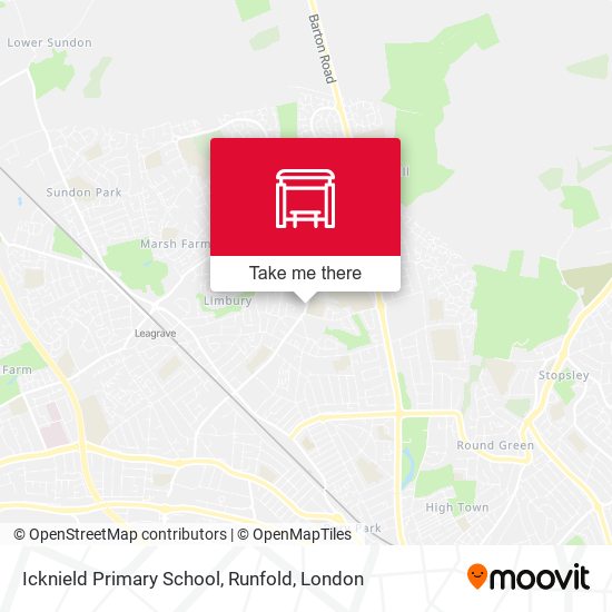 Icknield Primary School, Runfold map