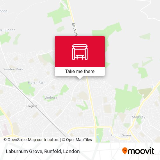 Laburnum Grove, Runfold map
