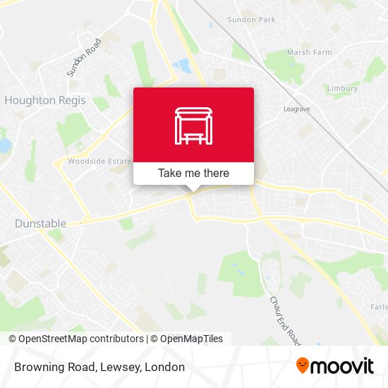 Browning Road, Lewsey map