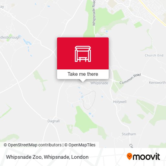 Whipsnade Zoo, Whipsnade map