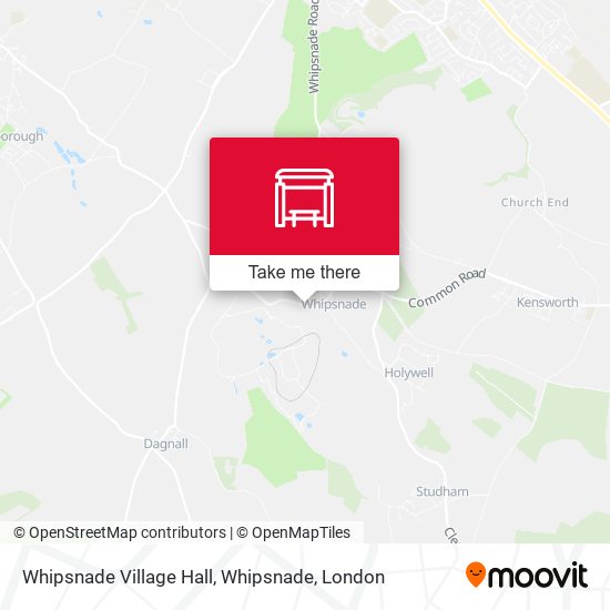 Whipsnade Village Hall, Whipsnade map