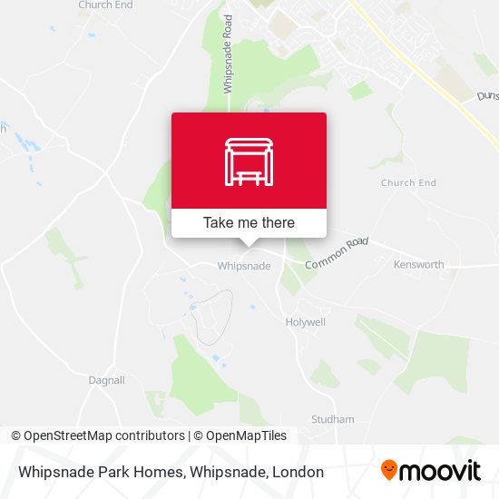 Whipsnade Park Homes, Whipsnade map