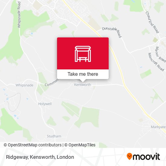 Ridgeway, Kensworth map