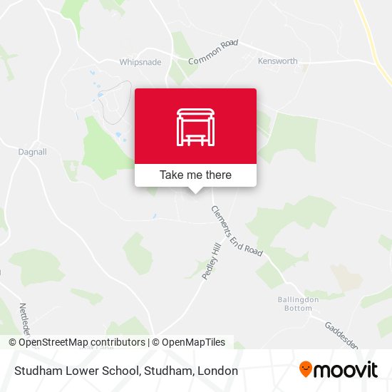 Studham Lower School, Studham map