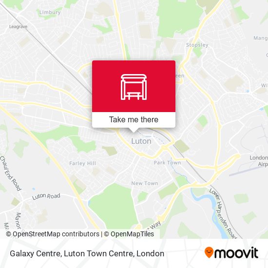Galaxy Centre, Luton Town Centre map