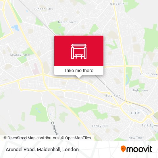 Arundel Road, Maidenhall map