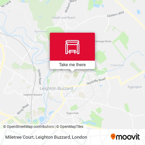 Miletree Court, Leighton Buzzard map