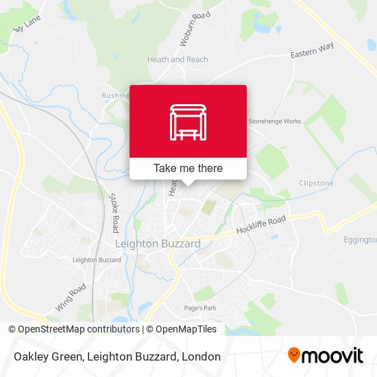 Oakley Green, Leighton Buzzard map