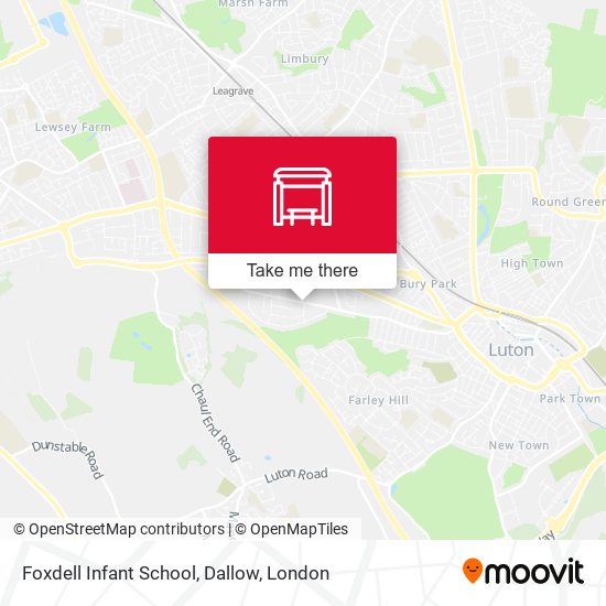 Foxdell Infant School, Dallow map