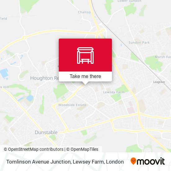 Tomlinson Avenue Junction, Lewsey Farm map