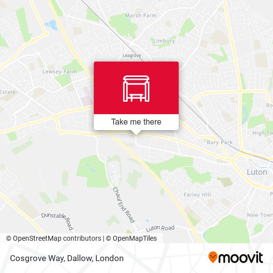 Cosgrove Way, Dallow map