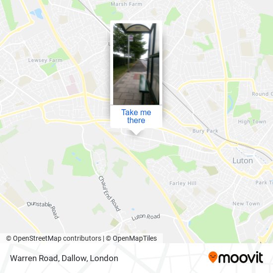Warren Road, Dallow map