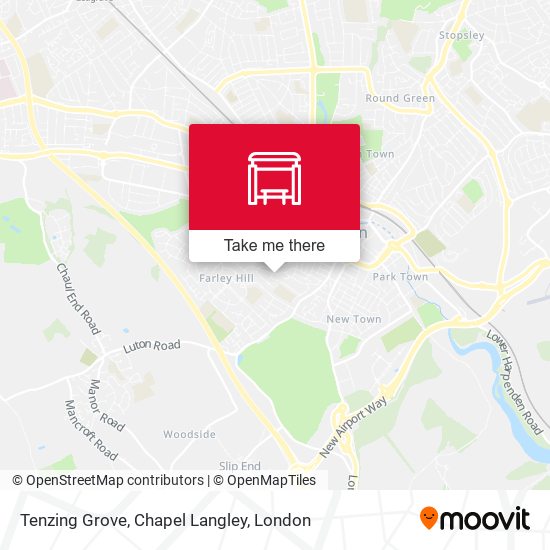 Tenzing Grove, Chapel Langley map
