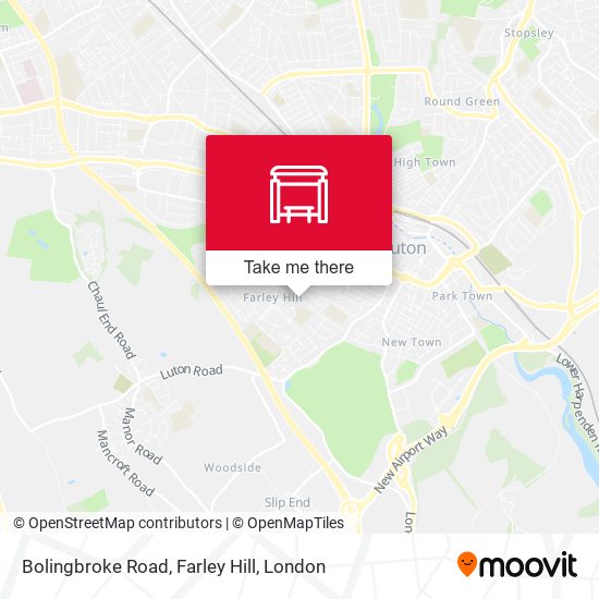 Bolingbroke Road, Farley Hill map
